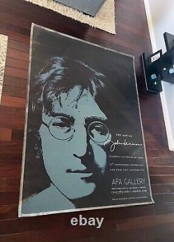 John Lennon AFA Gallery Huge BANNER art of display Beatles Yoko Ono-Approved