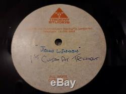 John Lennon Alt Mixes 12 Acetate withTrident Studios Label Jealous Guy+1 Beatles