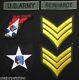 John Lennon Army Beatles Korea War Uniform Jacket Imjin Scouts Hook Patch Set