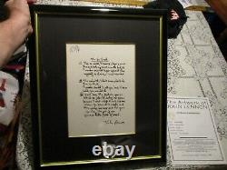 John Lennon Artwork I'm So Tired Lyrics Limited Edition #d Print The Beatles Coa