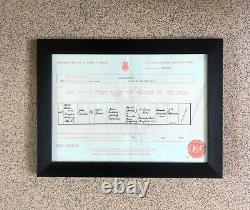 John Lennon Authentic Certified UK Birth Certificate RARE Collectable