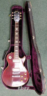 John Lennon Autographed 1976 Gibson Les Paul Deluxe Wine Red Guitar Beatles Psa