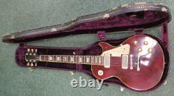 John Lennon Autographed 1976 Gibson Les Paul Deluxe Wine Red Guitar Beatles Psa