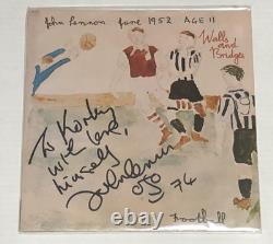 John Lennon Autographed Album, Walls And Bridges WithCOA. Korky with Love 1974