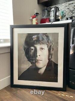 John Lennon Avedon Signed Poster Photogragh Photo Signed 27 x 31 LARGE