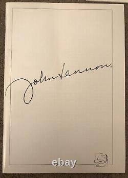 John Lennon (BEATLES) BAG ONE Nordless Galleries Art program 1970 + Bag One OOP