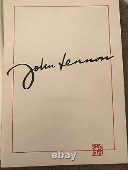 John Lennon (BEATLES) BAG ONE Nordless Galleries Art program 1970 + Bag One OOP