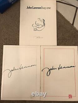 John Lennon (BEATLES) BAG ONE Nordless Galleries Art program 1970 + Bag One OOP