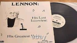 John Lennon BEATLES His Last Interview Greatest Music RADIO SHOW 4 LP's
