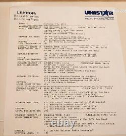 John Lennon BEATLES His Last Interview Greatest Music RADIO SHOW 4 LP's