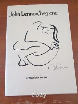 John Lennon Bag One RARE Lithos 1970