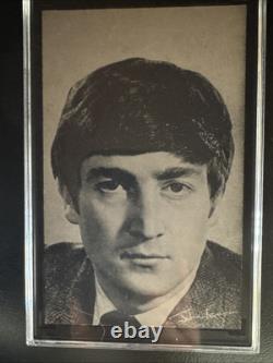 John Lennon Beatles 1960s Exhibits Arcade Card SGC 7 One Of Highest Ever Graded