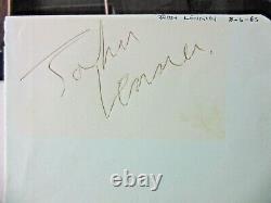 John Lennon-Beatles 1963 Early Authentic Signed Album Page plus COA Caiazzo