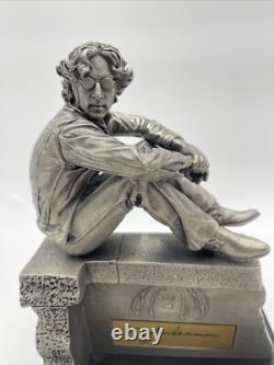 John Lennon Beatles 1997 Gartlan USA #527/2000 Pewter Statue Artist Proofs