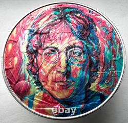 John Lennon Beatles American Silver Eagle 1oz. 999 Silver Dollar Coin