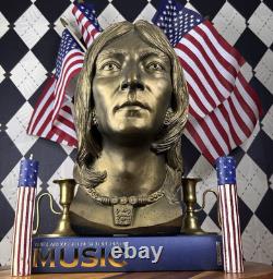 John Lennon Beatles Bust 1980 Neal Martz ESCO Bronze Tone Sculpture Life Size