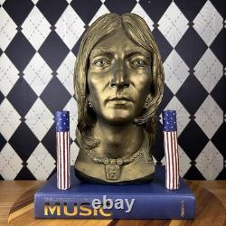 John Lennon Beatles Bust 1980 Neal Martz ESCO Bronze Tone Sculpture Life Size