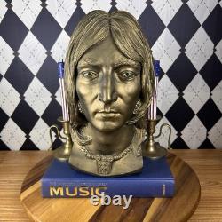 John Lennon Beatles Bust 1980 Neal Martz ESCO Bronze Tone Sculpture Life Size