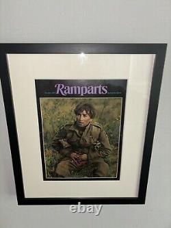 John Lennon/Beatles, How I Won The War, 1967 Ramparts Framed Magazine Cover14x17