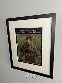 John Lennon/Beatles, How I Won The War, 1967 Ramparts Framed Magazine Cover14x17