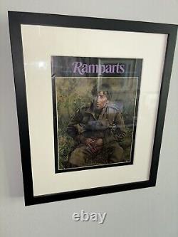 John Lennon/Beatles, How I Won The War, 1967 Ramparts Framed Magazine Cover14x17