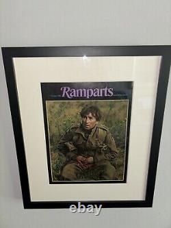 John Lennon/Beatles, How I Won The War, 1967 Ramparts Framed Magazine Cover14x17