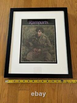 John Lennon/Beatles, How I Won The War, 1967 Ramparts Framed Magazine Cover14x17