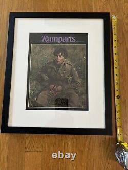 John Lennon/Beatles, How I Won The War, 1967 Ramparts Framed Magazine Cover14x17