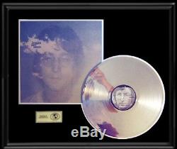 John Lennon Beatles Imagine Gold Record Platinum Disc Lp Album Rare Authentic