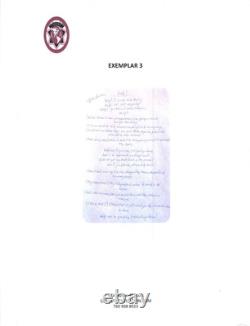 John Lennon Beatles Revolution Lyrics Handwritten Signed Autograph Museum Frame