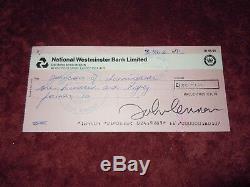 John Lennon Beatles Signed/Autograph 1971 MACLEN Immaculate PSA GRADED 10