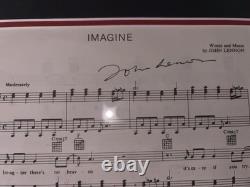 John Lennon (Beatles) Signed'Imagine' Sheet Music WithCOA. Historic, Rare- 1 Of 1