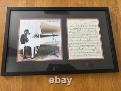 John Lennon (Beatles) Signed'Imagine' Sheet Music WithCOA. Historic, Rare- 1 Of 1