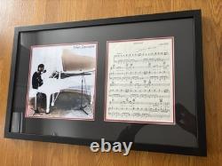 John Lennon (Beatles) Signed'Imagine' Sheet Music WithCOA. Historic, Rare- 1 Of 1