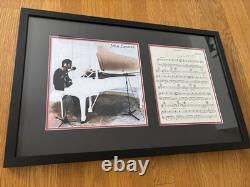 John Lennon (Beatles) Signed'Imagine' Sheet Music WithCOA. Historic, Rare- 1 Of 1