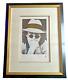 John Lennon- Blue Silkscreen Portrait by Nishi Signed by Yoko Ono LIMITED