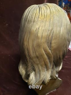 John Lennon Bust! The Beatles! 1980's Gold Color John Lennon Head Bust