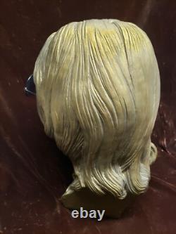 John Lennon Bust! The Beatles! 1980's Gold Color John Lennon Head Bust
