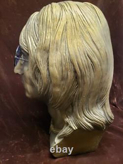 John Lennon Bust! The Beatles! 1980's Gold Color John Lennon Head Bust