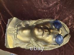 John Lennon Bust! The Beatles! 1980's Gold Color John Lennon Head Bust