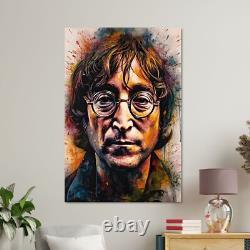 John Lennon Canvas Wall Art, Painting Print, The Beatles Home Decor 5 Sizes