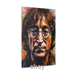 John Lennon Canvas Wall Art, Painting Print, The Beatles Home Decor 5 Sizes