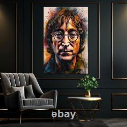 John Lennon Canvas Wall Art, Painting Print, The Beatles Home Decor 5 Sizes