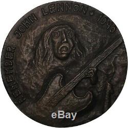 John Lennon Cast Bronze Medal Beatles Singer / Songwriter