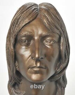 John Lennon Ceramic Statue Bust Sculpture Esco Neal Martz Rare The Beatles