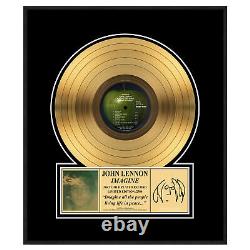 John Lennon Collectible 2020 Photo File Imagine 24 kt Gold LP Record #1583/2500