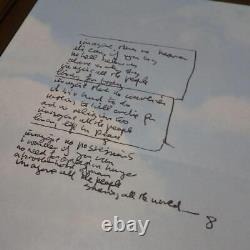 John Lennon Crop With Frame Imagine Lyrics Beatles