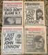 John Lennon December 1980 New York Post Newspaper Bundle The Beatles
