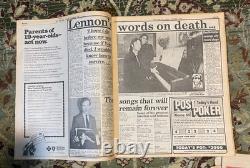 John Lennon December 1980 New York Post Newspaper Bundle The Beatles
