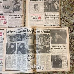 John Lennon December 1980 New York Post Newspaper Bundle The Beatles
